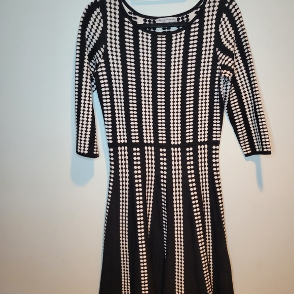 Danny & Nicole Dresses & Skirts - Danny & Nicole Black/White Stripe Sweater Dress Medium